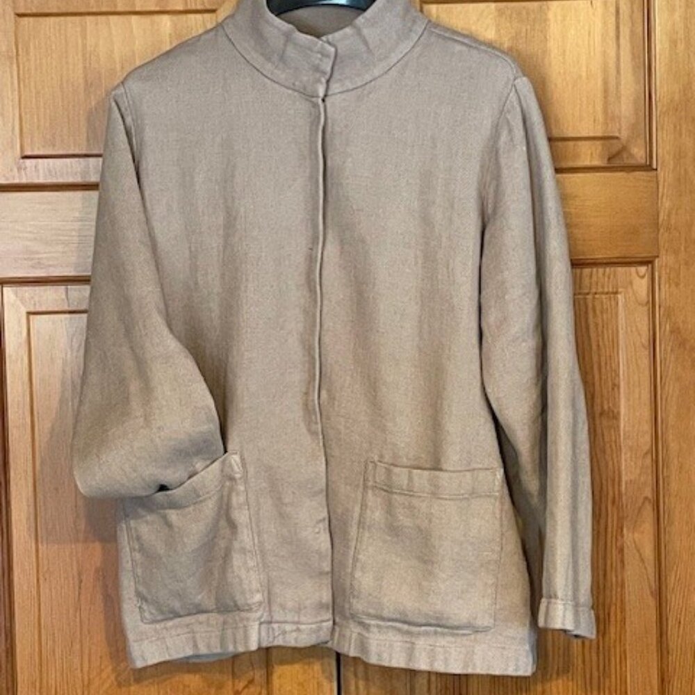 Eileen Fisher Organic Linen & Organic Cotton Jacket